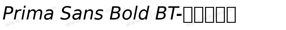 Prima Sans Bold BT字体转换